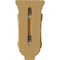Ekena Millwork 5"W x 5"D x 10"H Medium Acanthus Wood Corbel, Alder CORW05X05X10ACAL - alternate 3